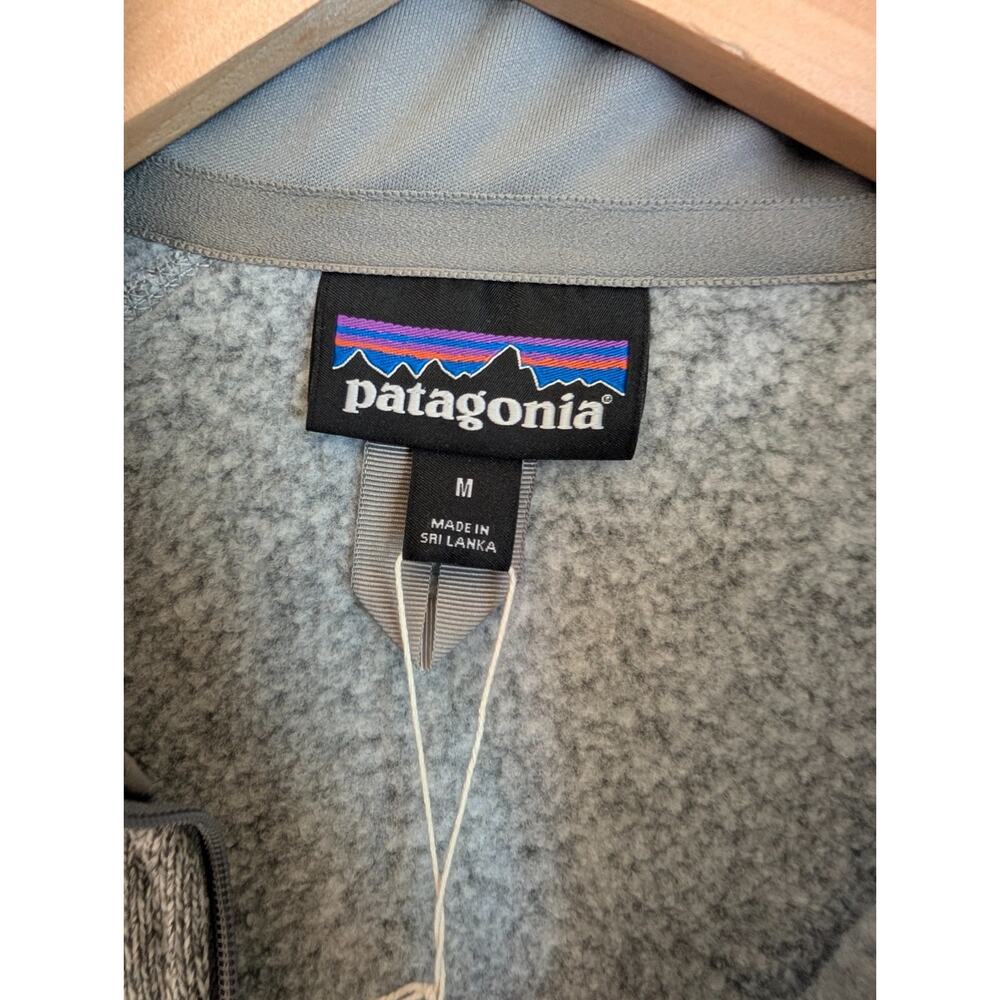 Patagonia Better Sweater Womens M Gray Long Sleeve 1/4 Zip Pullover 25618 NWT - Picture 3 of 6